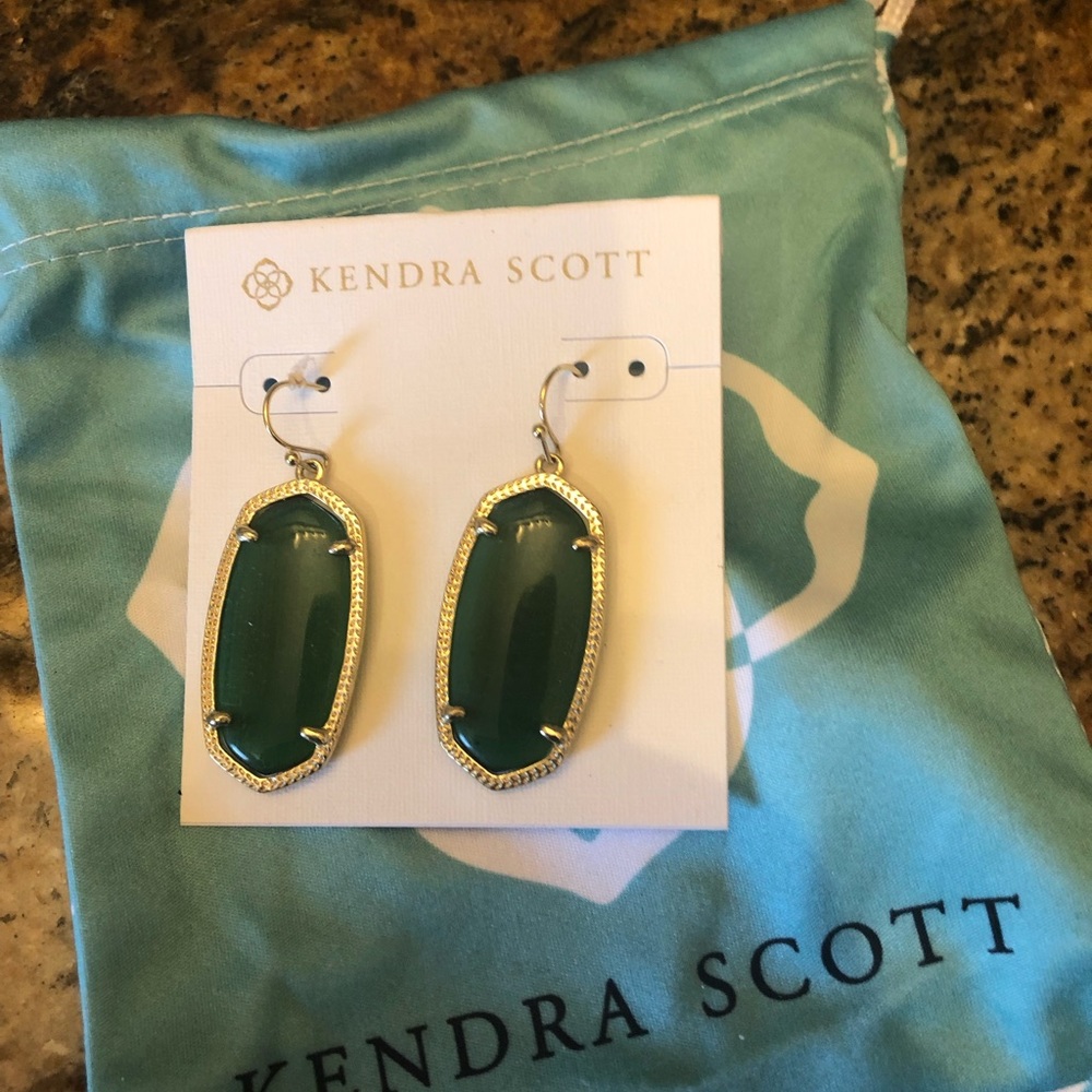 Kendra Scott emerald earrings